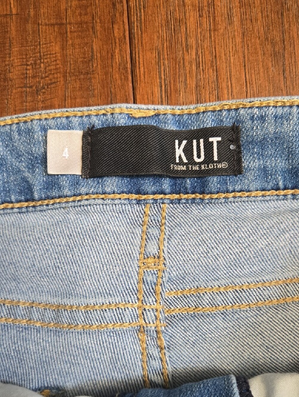 Kut from the Kloth Meg Fab Ab Light Blue Wide Leg Denim Jeans - Picture 2 of 6